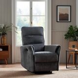 Lumo s&auml;hk&ouml;recliner tuoli, tummanharmaa Front-kangas ja pehme&auml; muotoilu.