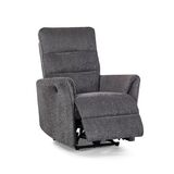 Lumo recliner, tummanharmaa verhoilu ja s&auml;hk&ouml;s&auml;&auml;t&ouml;inen mekanismi.